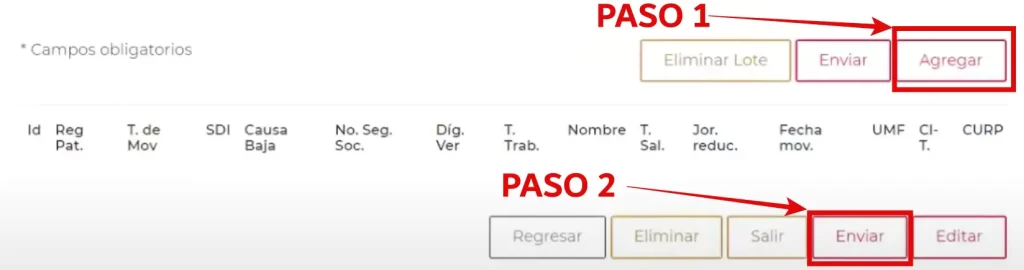 Agregar en línea un trabajador o varios en el ISDE en línea